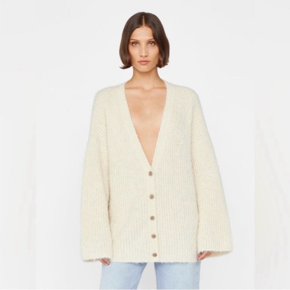 Frame grandfather Alpaca blend cardigan